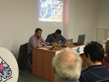 Ux&iacute;o Ben&iacute;tez, Tenente-alcalde de Tomi&ntilde;o e Deputado Provincial do Mobilidade, e &Aacute;ngel Baz, Portavoz do grupo municipal do BNG na Guarda