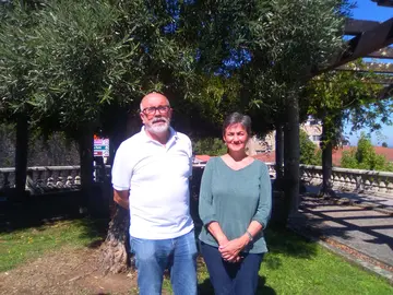 Carme N&uacute;&ntilde;ez e Xos&eacute; M.Tato, concelleir@s do BNG en Tui1