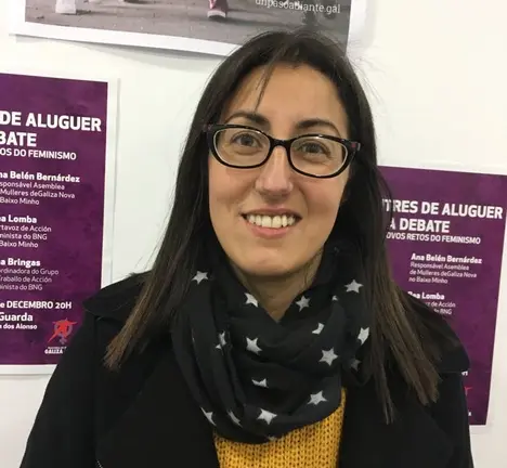 Bea Lomba, portavoz de acci&oacute;n feminista do BNG no Baixo Mi&ntilde;o