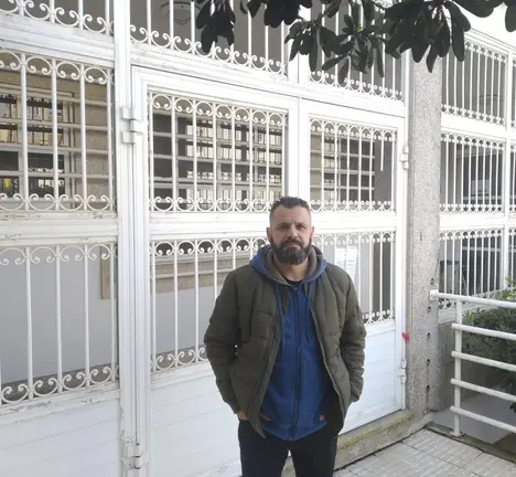 Anxo Baz na oficina do ISM na Guarda