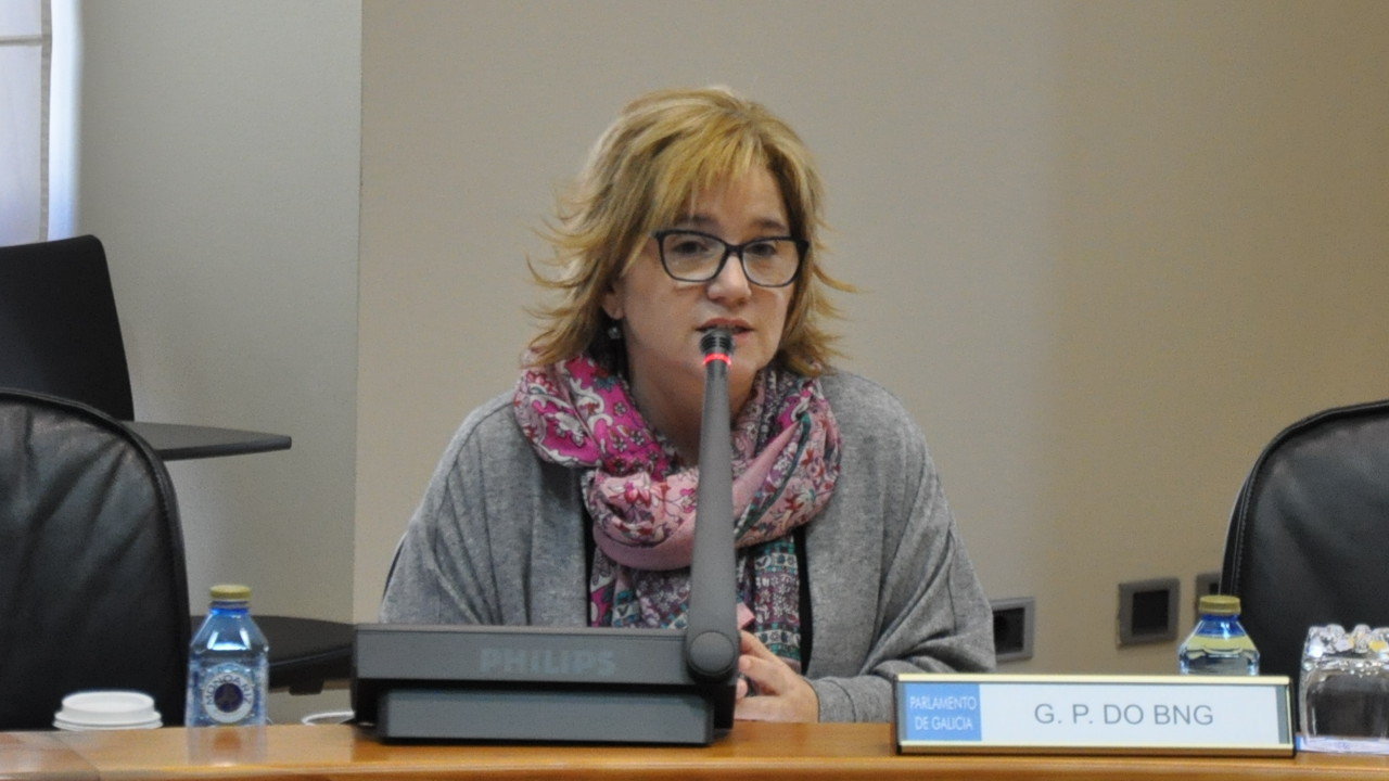 Montse Prado, deputada do BNG en comisión