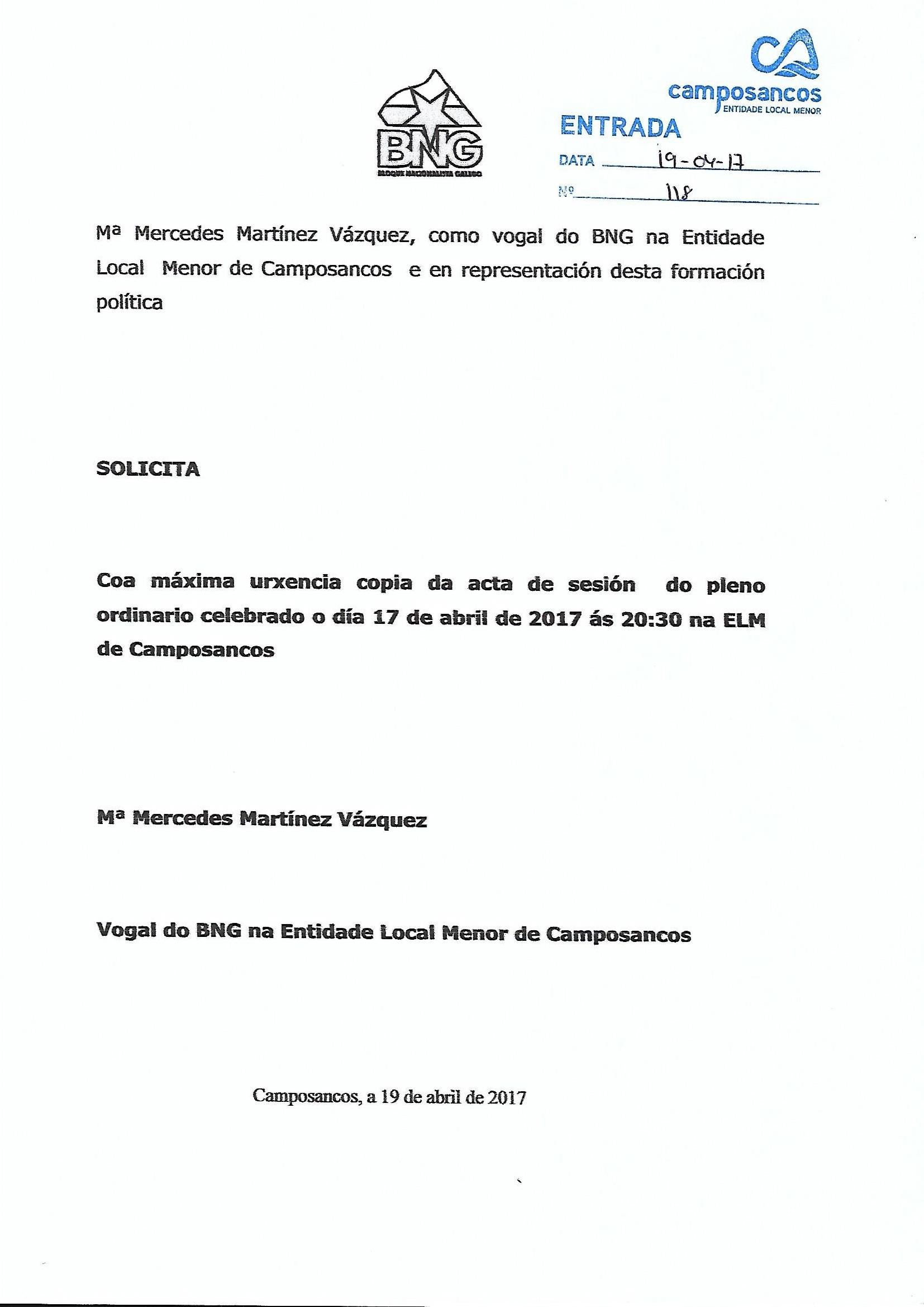 Solicitude acta